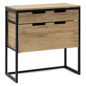 Console Buffett  2TI 80x40x80cm Noir - Bois massif - Bois/Imitation - 80 x 80 x 40 cm