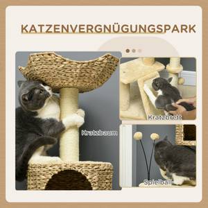 Katzenbaum D30-721V00BG Beige - Massivholz - 40 x 116 x 45 cm