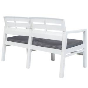 Outdoor-Lounge-Set (4-teilig) Weiß - Kunststoff - 133 x 75 x 65 cm