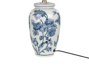 Lampe de table BELUSO Bleu - Blanc - Porcelaine - 32 x 54 x 32 cm