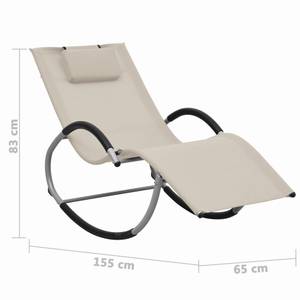 Chaise longue 299999 Blanc crème