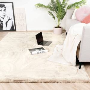 Hochflor Teppich Comfy Creme - 200 x 290 cm