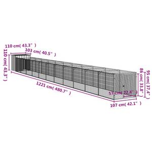 Hundehütte 3030300 Tiefe: 1221 cm