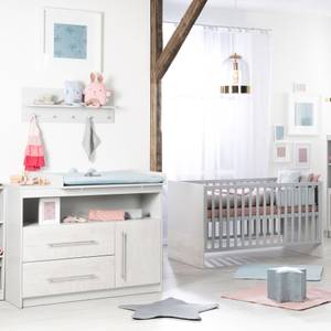 Set de chambre bébé Maren II 2 pcs Gris - Bois manufacturé