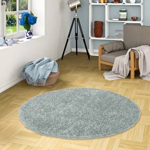 Langflor ShaggyTeppich Comfy Mix Rund Pastellblau - 200 x 200 cm