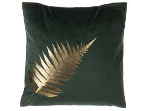 Coussin décoratif FERN Doré - Vert - Textile - 45 x 12 x 45 cm