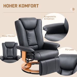 Relaxsessel 839-964V81BK Schwarz