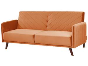 3-Sitzer Sofa SENJA Eiche Dunkel - Orange