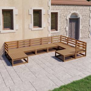 Salon de jardin (lot de 9) 3009823-1 Marron - Marron chevreuil