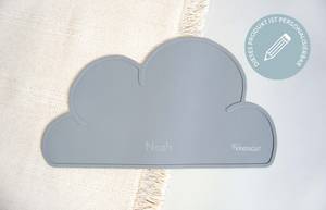 Platzdeckchen Wolke Grau - Kunststoff - 49 x 1 x 27 cm