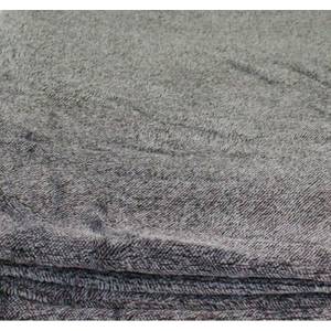 Lot plaid + 1 coussin gris anthracite Gris - Textile - 170 x 130 x 1 cm