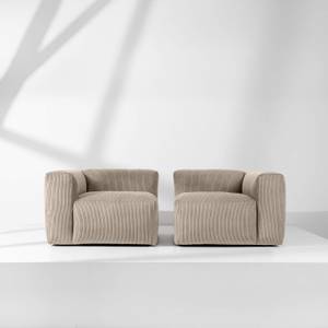 Einzelsofa BUFFO 3-Sitzer Beige - Breite: 210 cm