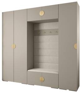 Garderobe Inova 4 Z8 Gold - Grau - Weiß