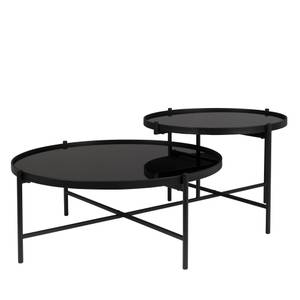 Table basse en métal noir Noir - Métal - 62 x 32 x 62 cm