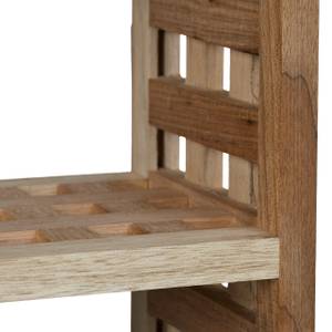 Wandregal Walnuss Braun - Holzwerkstoff - 50 x 15 x 50 cm