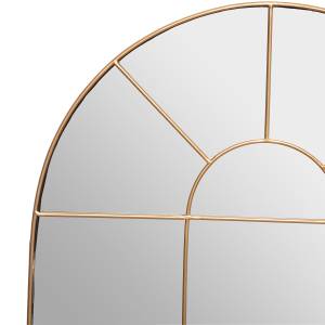 Dekospiegel MONICA, Fenster-Optik Gold - Metall - 2 x 74 x 54 cm