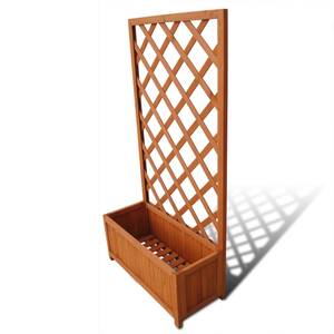 Blumentopf Braun - Massivholz - 30 x 135 x 70 cm