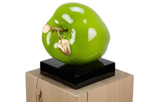 Sculpture moderne Élixir de vie Vert - Pierre artificielle - Matière plastique - 31 x 32 x 24 cm
