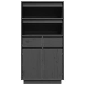 Highboard DE4735 Grau - Massivholz - 40 x 117 x 60 cm