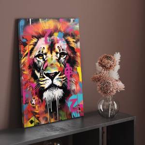 Leinwandbild Lion Brush 30 x 45 cm