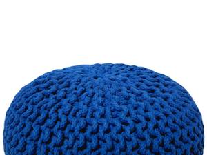 Pouf CONRAD Bleu - Bleu marine - 40 x 25 x 40 cm