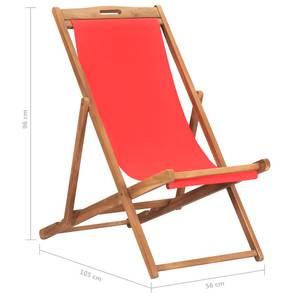 Chaise de palge 3014968 Rouge