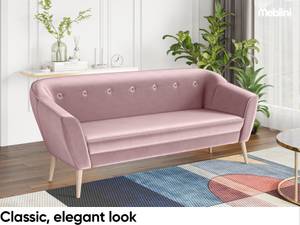 Sofa Doris (3-Sitzer) Rosé