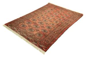 Turkaman - 174x128cm Rot - Naturfaser - 128 x 1 x 174 cm