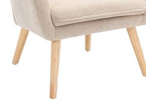 Fauteuil  SERINO Beige - Textile - 68 x 79 x 65 cm