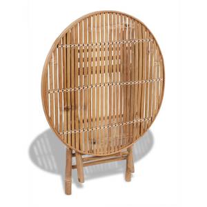 Ensemble de mobilier de jardin Marron - Bois massif - 80 x 70 x 80 cm