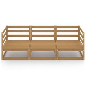 Gartensofa (3-teilig) 3009879-1 Braun - Massivholz - Holzart/Dekor - 70 x 67 x 70 cm