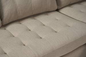 Chaiselongsofa Marino Braun - Textil - 219 x 82 x 151 cm