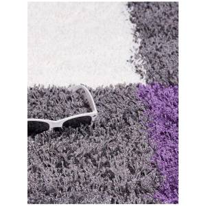 Tapis shaggy NORLAZ 65x130 violet Mauve