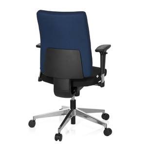 Profi Bürostuhl PRO-TEC 350 Schwarz - Blau - Textil - 57 x 123 x 45 cm