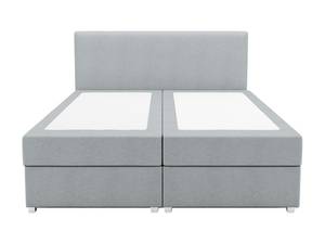 Lit boxspring ONAN Gris lumineux - Largeur : 185 cm