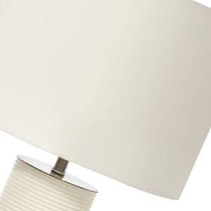 Ripple Lampe de table Blanc - Porcelaine fine - Porcelaine - 36 x 65 x 30 cm