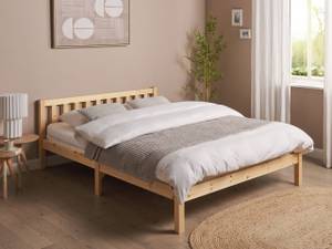 Doppelbett FLORAC Eiche Hell - Breite: 147 cm