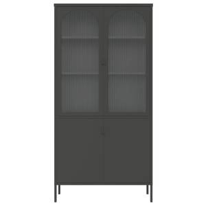 Highboard 353000 Schwarz - Metall - 90 x 180 x 40 cm