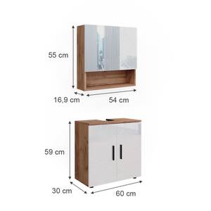 Mobilier de salle de bains Irma 60 x 59 x 30 cm