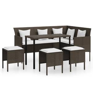 Sofagarnitur Braun - Polyrattan - 50 x 71 x 90 cm