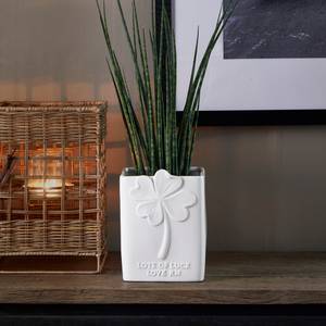 RM Lucky Clover Vase Weiß - Porzellan - 13 x 18 x 13 cm