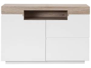 Sideboard MARLIN Braun - Weiß - Holzwerkstoff - 110 x 75 x 40 cm