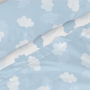 Clouds Parure drap 160x270 cm Bleu Bleu - Textile - 1 x 160 x 270 cm