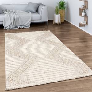 Kurzflorteppich Buckman 461 Weiß - Textil - 120 x 120 cm