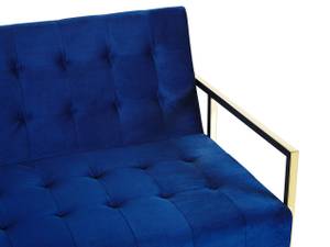 3-Sitzer Sofa MARSTAL Blau - Gold - Marineblau