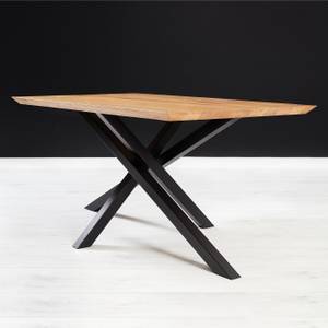 Slant-Tisch aus Massivholz 80 x 200 cm