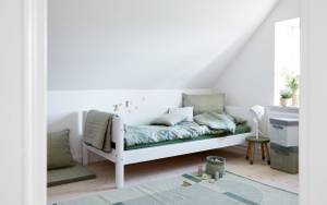 Bett White Weiß - Holzwerkstoff - 101 x 67 x 210 cm