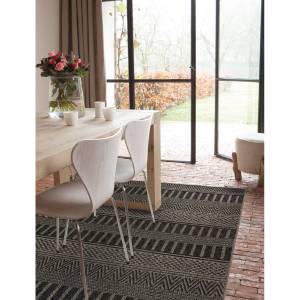 Tapis intérieur extérieur VARA Noir - 200 x 290 cm