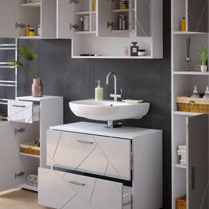 Mobilier de salle de bains Irma Blanc brillant - Blanc