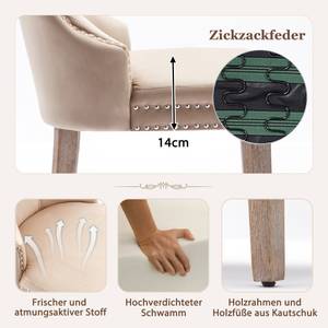 Esszimmerstuhl VELV (6er Set) Beige - 6er Set